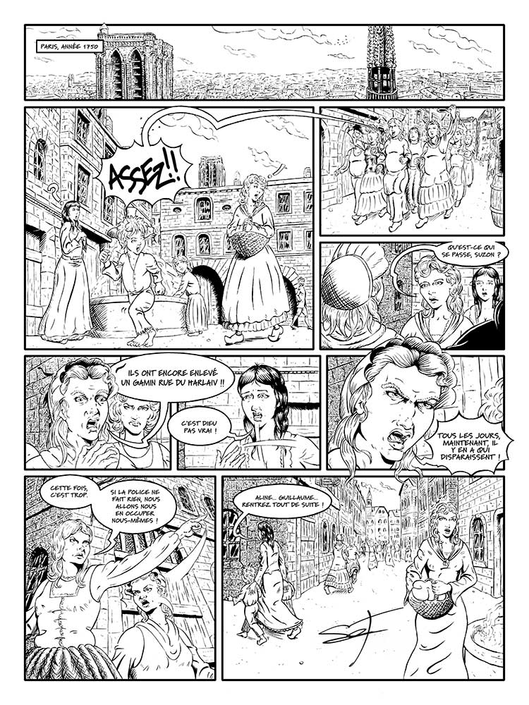 planche bande-dessinée aventure historique