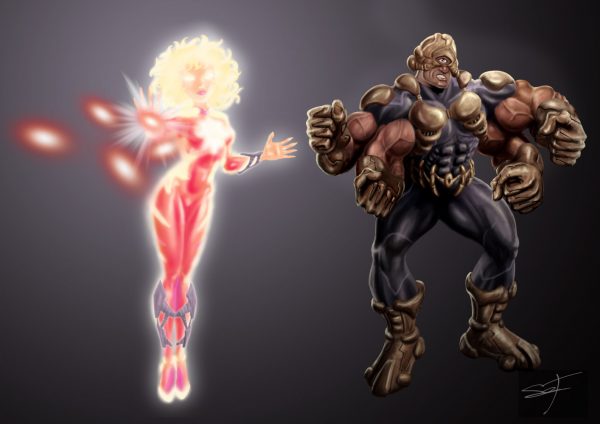 chara design super heros